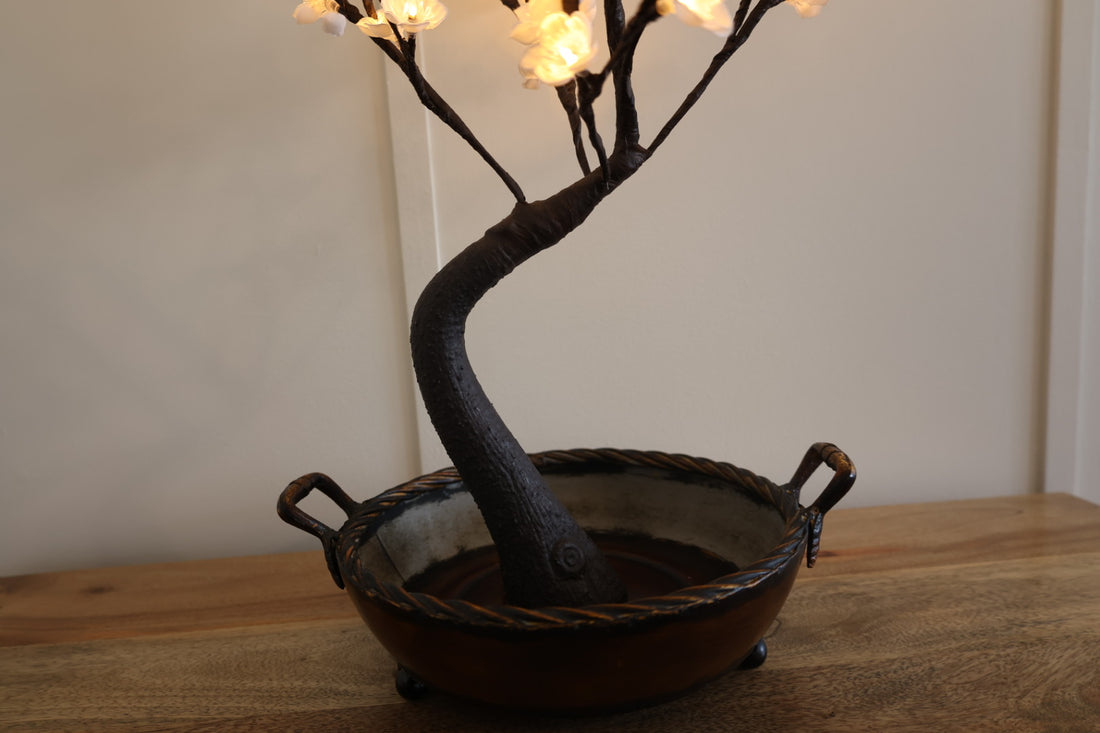 Warm LED Pre-lit Bonsai Tree Lamp